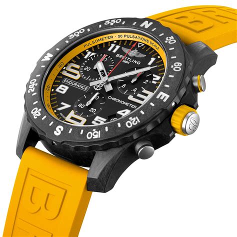 breitling watch yellow strap